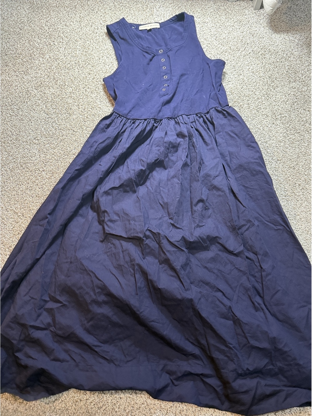 Kindred Bravely Navy Blue Sleeveless Maxi Dress Large